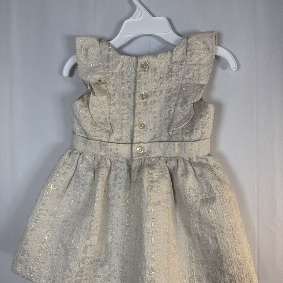 Osh Kosh B Gosh Girl's Sleeveless Dress Size 12 Month Gold  Holiday Christmas - Picture 5 of 10
